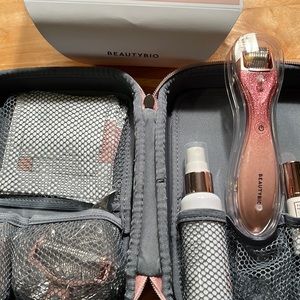 NEW Glo Pro BeautyBio Microneedle head to toe set! Battery operated 3 He…